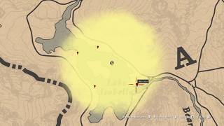 Red Dead Online Tesoro del Lago Isabella Lake Isabella Treasure Map Location [upl. by Hightower452]