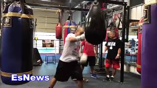 Jose Aldo Becoming Mexican Style Boxer check out his Upper Cuts EsNews Boxing [upl. by Frymire]