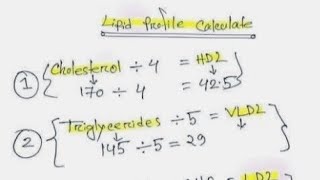 How to calculate VLDL cholesterol [upl. by Nortad559]