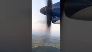 Zbor cu TAROM Suceava  București la bordul aeronavei ATR 72600 YRATL cu un răsărit superb [upl. by Eednim781]