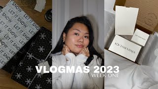 VLOGMAS 098 Week 1  Advent Calendar Disaster Hauls and Why Im Not A Graphic Designer Anymore [upl. by Nwahsir]