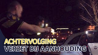 Politie  Aanhouding met verzet  Pepperspray  Achtervolging  Stroomstootwapen  Almere [upl. by Ahab37]