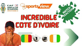 Mali vs Ivory Coast Match Reaction  Cote DIvoire to Win AFCON [upl. by Agueda39]