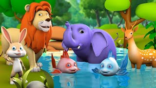 पंचतंत्र की कहानियाँ  Jungle Animal Stories  Hindi Kahani  Bedtime Moral Story riyajungletv [upl. by Winthorpe]