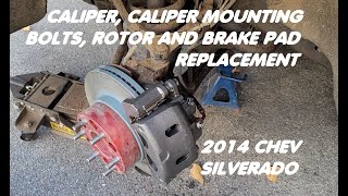 Caliper Rotor and Pads install from Parts Avatar on the Front of a 2014 Chevrolet Silverado [upl. by Bajaj]