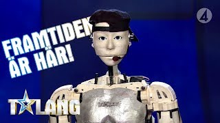 Roboten Robyn höjer stämningen med sin rap [upl. by Cadmar339]