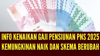 INFO KENAIKAN GAJI PENSIUNAN PNS TAHUN 2025 [upl. by Rotsen]