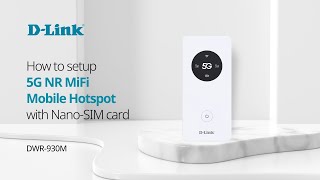 How to setup DLink DWRU2000 5G NR MiFi Mobile Hotspot with nanoSIM Card [upl. by Ziguard]