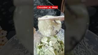 Cucumber with Mayonnaise salad vegetarian diet nutritious [upl. by Sammons]