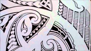 How to sketch a tribal polynesian maori shoulder tattoo [upl. by Brenza385]