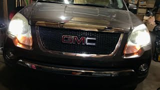 Replaced The Stock Low Beam  High Beam Bulbs With LED Bulbs On A 2008 GMC Acadia 💯💯 [upl. by Gottwald]