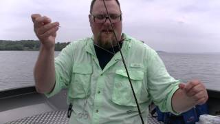 How to rig for vertical jigging lake trout on Grand Traverse Bays using Jonah Jigs [upl. by Nagorb118]