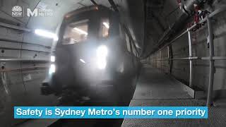 Sydney Metro first complete train journey [upl. by Naleag]