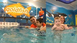 Goldfish Swimming School helps babies and toddlers learn to swim [upl. by Eural]