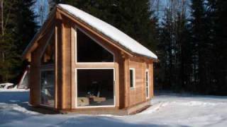 Blockhaus bauen  Inspiration35 Holzhaus ab Werk  construction de bois HLL [upl. by Inama]