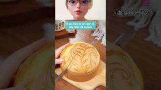 Amazing fluffy cake recipe 30 seconds food ￼koreanfood cake viralvideo cakerecipe [upl. by Acinomahs]