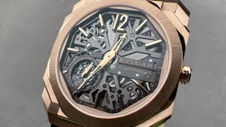 Bulgari Octo Finissimo Skeleton 8 Days 103667 BVLGARI Watch Review [upl. by Delorenzo845]