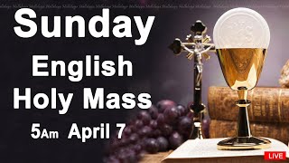 Catholic Mass Today I Daily Holy Mass I Sunday April 7 2024 I English Holy Mass I 500 AM [upl. by Aguayo366]