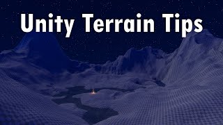 Unity Terrain Tips [upl. by Medardas]