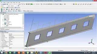 NON LINEAR ANALYSIS OF CASTELLATED BEAM IN ANSYS [upl. by Oirasor]