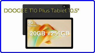 BEWERTUNG 2024 DOOGEE T10 Plus Tablet 105quot WESENTLICHE Einzelheiten [upl. by Tildy]