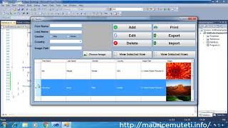 C GUI TUTORIAL 23 ADD EDIT UPDATE DELETE  How To Check If Datagridview Row Is Selected [upl. by Yrro]