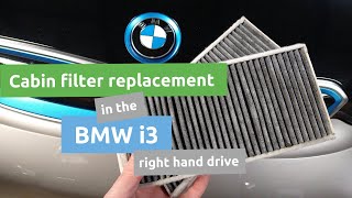 How to replace the cabinpollen filter in a BMW i3 right hand drive [upl. by Notsew]