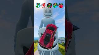 🚘 CR7 vs Messi vs Marshmello Heads beamngdrive shorts football ronaldo [upl. by Kendricks912]