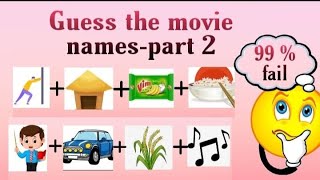 Guess the telugu movie names 🤔  Movie puzzles part2  by chaithannya [upl. by Mosira]