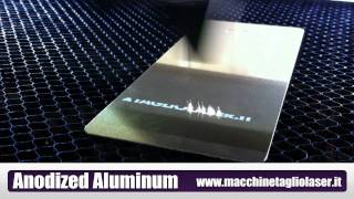 Incisione di Alluminio Anodizzato con Laser CO2 [upl. by Ttej409]