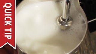 Quick Tip Six Common Milk Frothing Mistakes [upl. by Inalaeham]