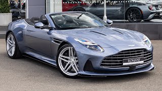 2024 Aston Martin DB12 Volante  Concours Blue  Walkaround  Engine amp Exhaust Sound [upl. by Krissie112]