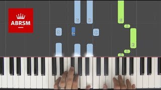 The Echo  ABRSM Piano Grade 1 2019 amp 2020 B2  Synthesia live keys tutorial [upl. by Nos816]