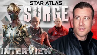 Star Atlas quotSurgequot Gameplay Reveal🚨  Starbased Launch 🔥 CEO INTERVIEW [upl. by Alyda]