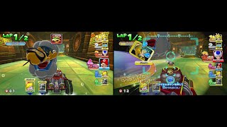 Mario Kart Arcade GP DX 2 player Coop and VS races 60fps [upl. by Hairehcaz]