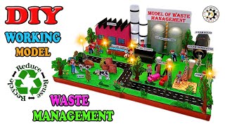 HOW TO MAKE WASTE MANAGEMENT WORKING MODEL  DIY WASTE MANAGEMENT  PROJECT SOLUTION DIY [upl. by Emmalee]