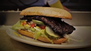 The Best Skirt Steak Sandwich  Dengeos Skokie amp Buffalo Grove Illinois [upl. by Keriann167]