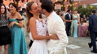 Hande Erçel and Hakan Sabancı shared fun photos from the wedding they attended😍🥰 [upl. by Johppa]