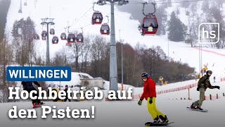 Die Wintersaison im Skigebiet Willingen nimmt wieder Fahrt auf  hessenschau [upl. by Lisk]