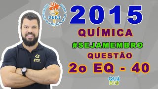 UERJ 2015  2o EQ  Questão 40  A decomposição térmica do carbonato de cálcio tem como produtos o ó [upl. by Enyar]