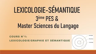 Lexicologiegraphie et sémantique Cours N°1 [upl. by Edecrem62]