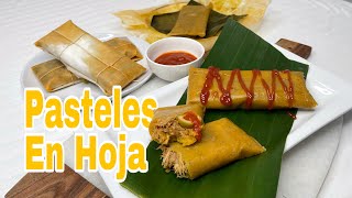 Los Mejores Pasteles En Hoja Dominicano  Pasteles En Hoja Relleno De Carne De Cerdo  Chef Darianny [upl. by Akahs]