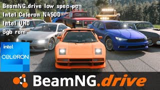 BeamNGdrive Intel Celeron N4500 8gb ram gaming test [upl. by Otipaga]