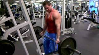 Brandon Heroux 225 lbs straight bar curl [upl. by Hubing47]