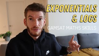 GAMSAT Maths Strategies  Logs amp Exponentials Questions [upl. by Neeham]