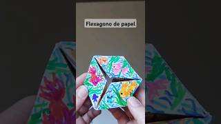 Flexagono de papel flexagon flexagono hexagon hexaflexagon [upl. by Kazim749]