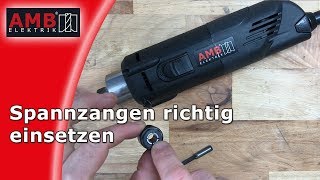 Spannzangen richtig einsetzen mit AMBELEKTRIK [upl. by Marvin]