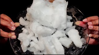 REFROZEN HARD PIECES REQ 1179  asmr iceeating eatingice [upl. by Fredi]