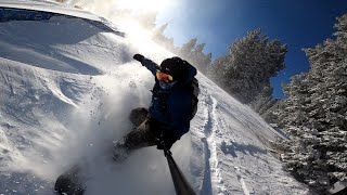 Black Snowboard of Death vs Powder Mt High 2021 [upl. by Gnot]