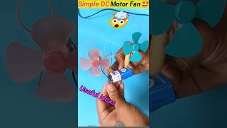 How To Make DC Motor Fan🤩😱 Home Made DC FanUseful Inventiondcmotorshorts [upl. by Atal]